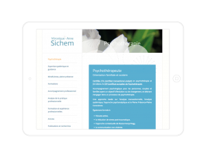 Site internet responsive wordpress pour Psychologue