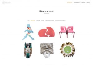Conception de site internet responsive portfolio artiste