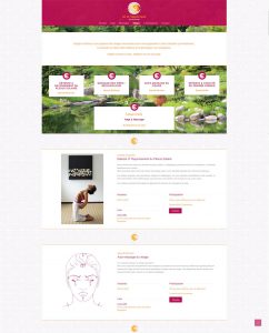 Conception de site internet responsive wordpress pour prof de yoga