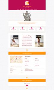 Conception de site internet responsive wordpress pour prof de yoga