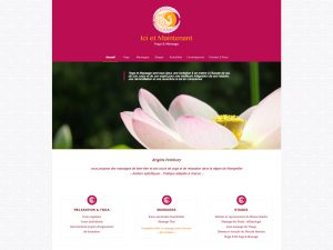 Conception de site internet responsive wordpress pour prof de yoga