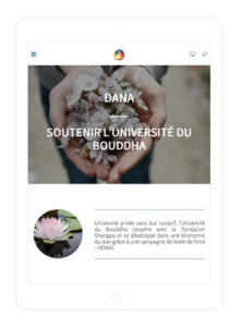 Site internet responsive pour études mindfulness et Dharma