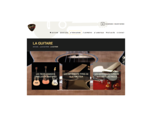 Site internet responsive wordpress pour apprentissage guitare