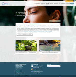 Réalisation site web responsive Institut Pleine Présence page programmes