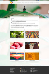 Réalisation site web responsive Institut Dharma page programmes