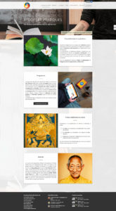 Réalisation site web responsive Institut Dharma page vitrine