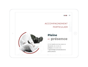 Réalisation Graphisme site web responsive Coaching