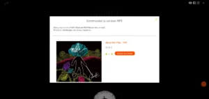 Page site web wordpress pour écoute et vente album de musique
