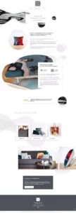 Page site web wordpress ecommerce gamme textile décoration intérieure