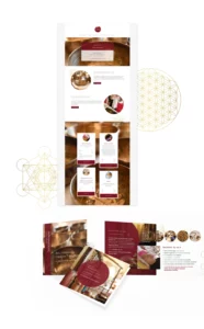 Site web, flyer 3 volets et cartes de visite pour impression - Sonothérapie