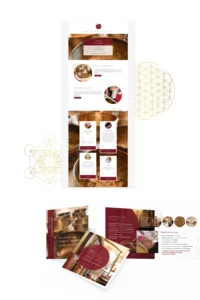 Site web, flyer 3 volets et cartes de visite pour impression - Sonothérapie
