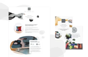 Page site web wordpress ecommerce gamme textile décoration intérieure